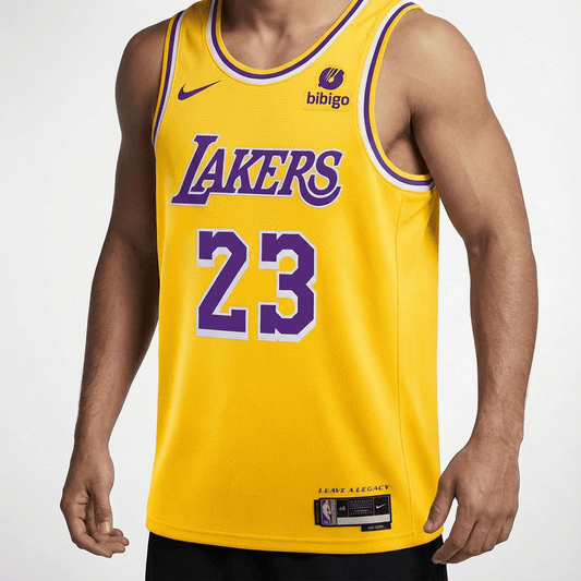 גופיית משחק רשמית לוס אנג׳לס לייקרס צהובה סגולה - TheFutbolistaCloset