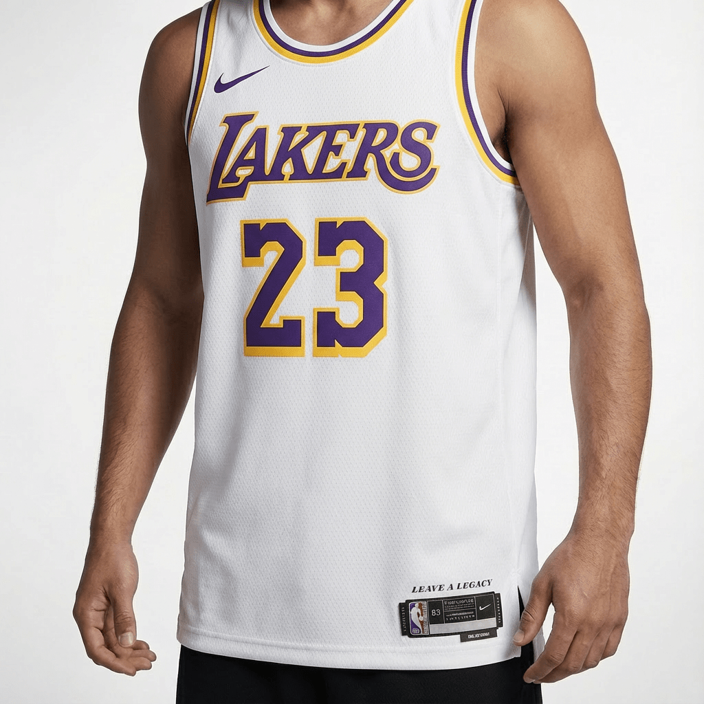 גופיית משחק לוס אנג׳לס לייקרס לבנה - TheFutbolistaCloset