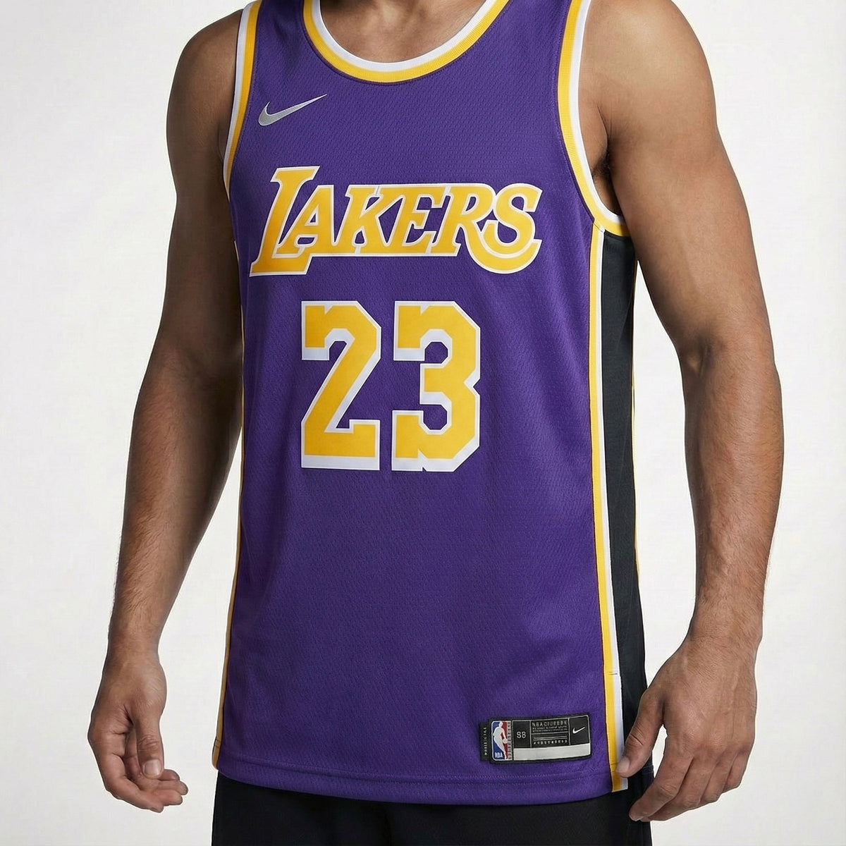 גופיית משחק רשמית לוס אנג׳לס לייקרס סגולה צהובה - TheFutbolistaCloset