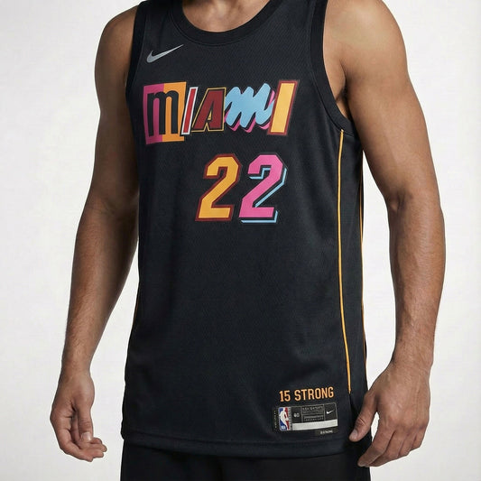 גופיית משחק רשמית מיאמי היט שחורה - TheFutbolistaCloset