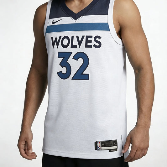 גופיית משחק מינסוטה טימברוולבס לבנה - TheFutbolistaCloset