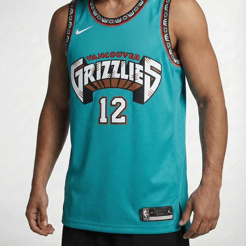 גופיית משחק ממפיס גריזליס תכלת - TheFutbolistaCloset