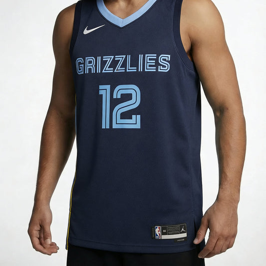 גופיית משחק רשמית ממפיס גריזליס כחולה - TheFutbolistaCloset