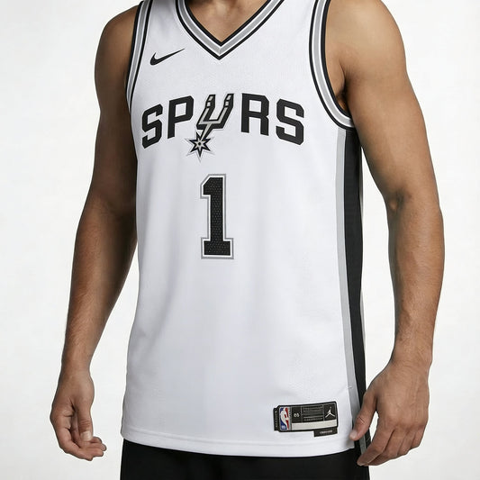 גופיית משחק סן אנטוניו ספרס לבנה - TheFutbolistaCloset