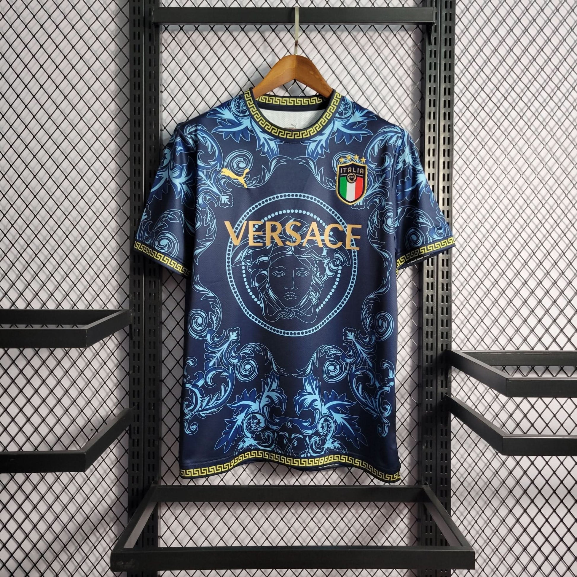 Italy Blue Versace Special Edition Shirt - TheFutbolistaCloset