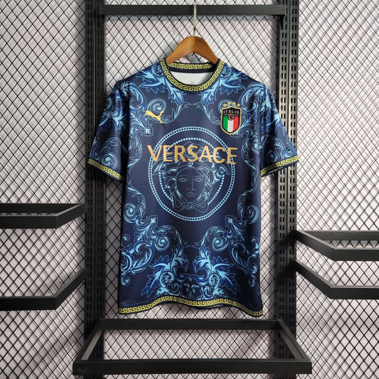 Italy Blue Versace Special Edition Shirt - TheFutbolistaCloset