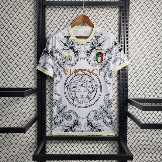 Italy White Versace Special Edition Shirt - TheFutbolistaCloset
