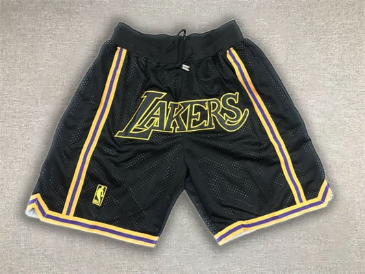 Los Angeles Lakers Just Don Black Shorts - TheFutbolistaCloset