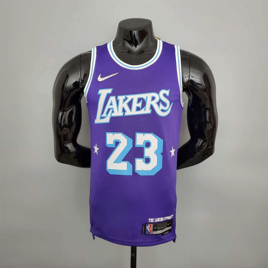 Los Angeles Lakers Purple White Jersey - TheFutbolistaCloset