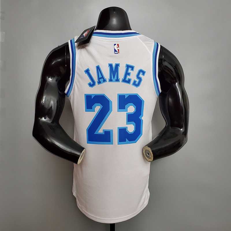Los Angeles Lakers White Blue Jersey - TheFutbolistaCloset