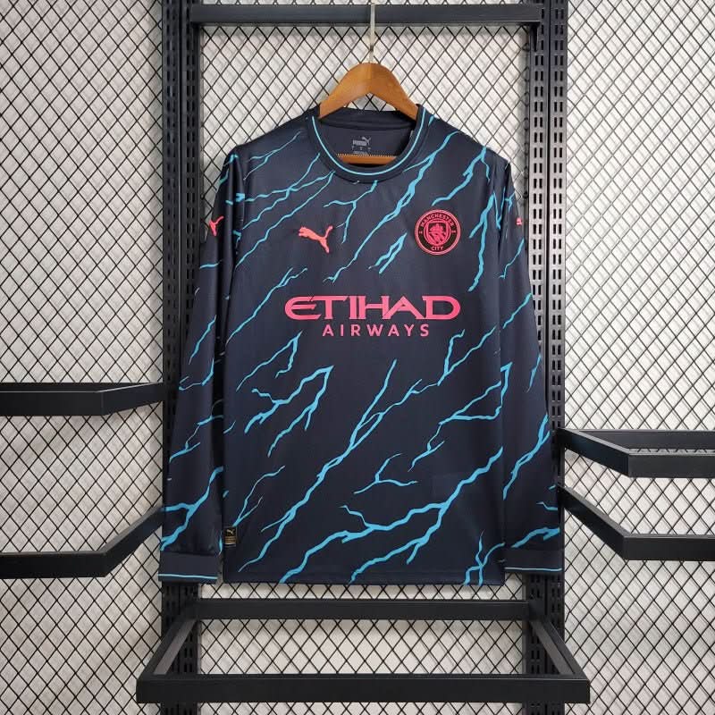 Manchester City Third Shirt Long Sleeve - TheFutbolistaCloset