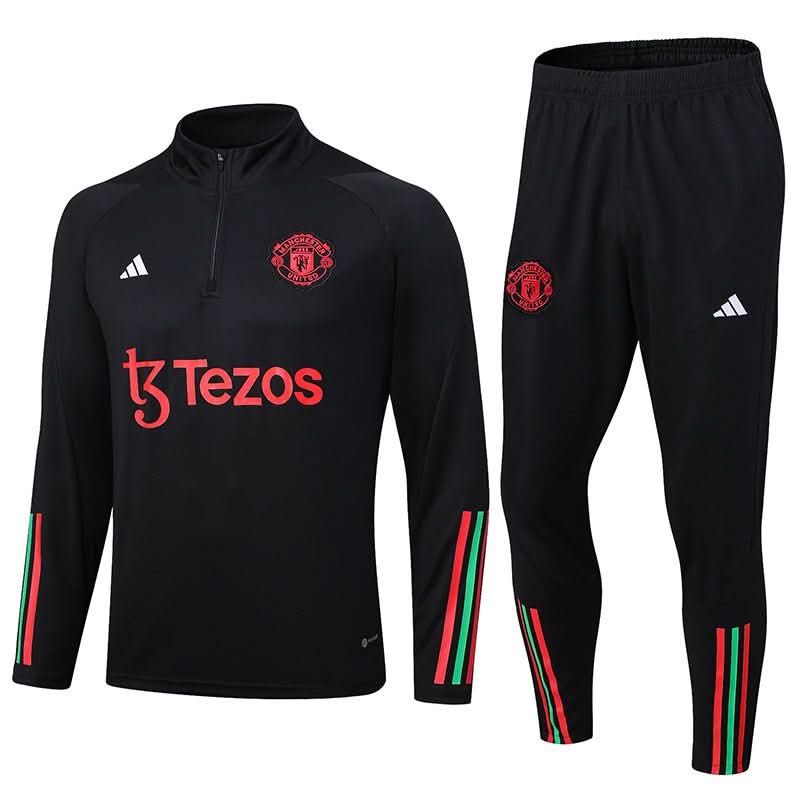 Manchester United 23/24 Black Red Training Set - TheFutbolistaCloset