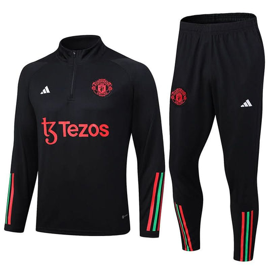 Manchester United 23/24 Black Red Training Set - TheFutbolistaCloset