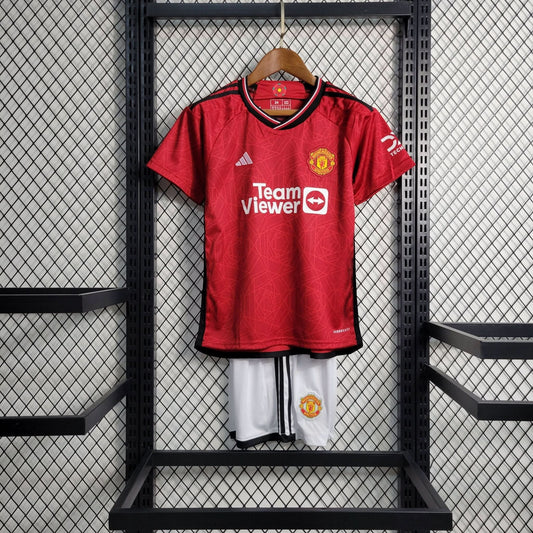 Manchester United 23/24 Home Kids Set - TheFutbolistaCloset
