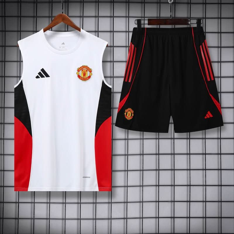 Manchester United 25/26 White Training Shirt - TheFutbolistaCloset