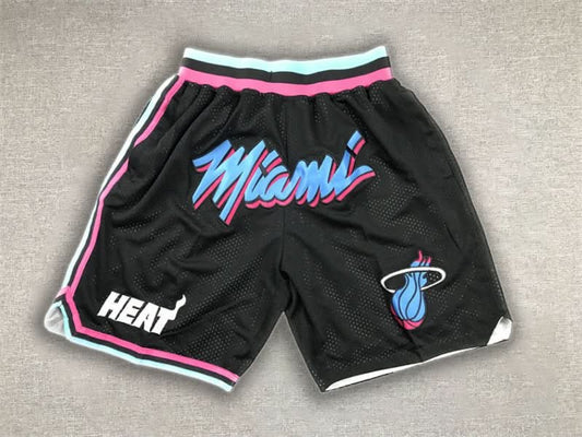 Miami Heat Just Don Black Pink Shorts - TheFutbolistaCloset