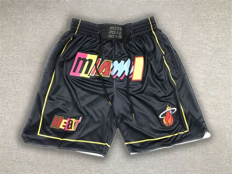 Miami Heat Just Don Black Shorts - TheFutbolistaCloset