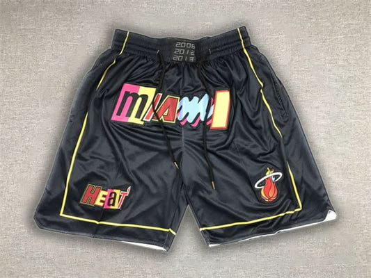 Miami Heat Just Don Black Shorts - TheFutbolistaCloset