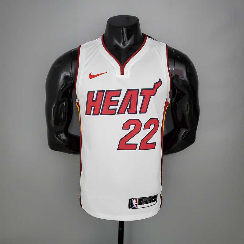 Miami Heat White Red Jersey - TheFutbolistaCloset
