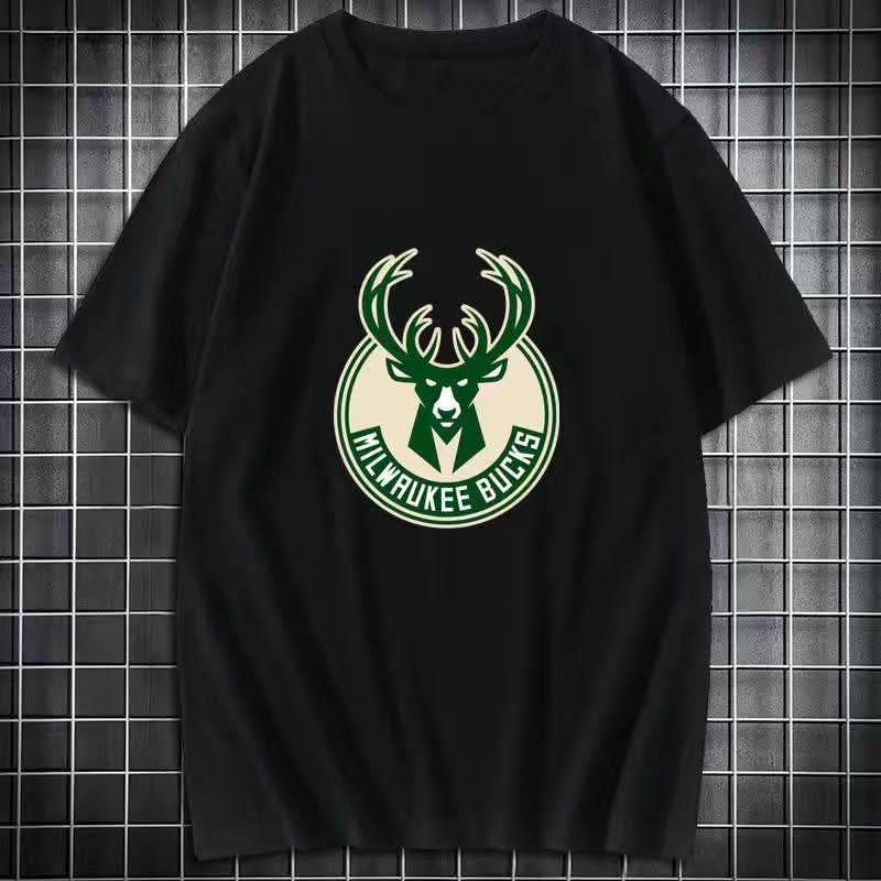 Milwaukee Bucks Black T-Shirt - TheFutbolistaCloset