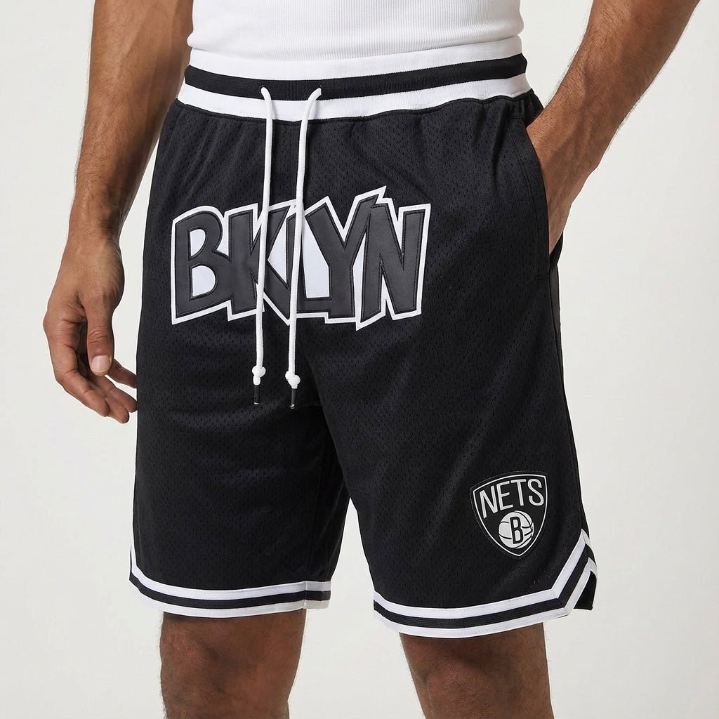 מכנסיי ג׳אסט דון ברוקלין נטס בצבע שחור - TheFutbolistaCloset