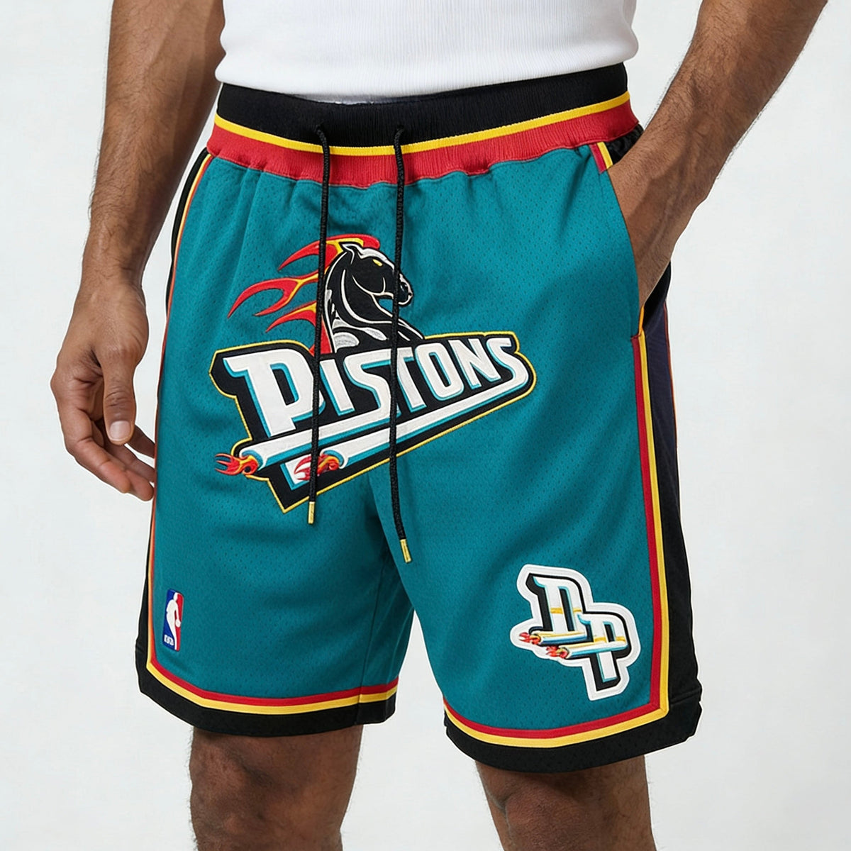 מכנסיי ג׳אסט דון דטרויט פיסטונס - TheFutbolistaCloset
