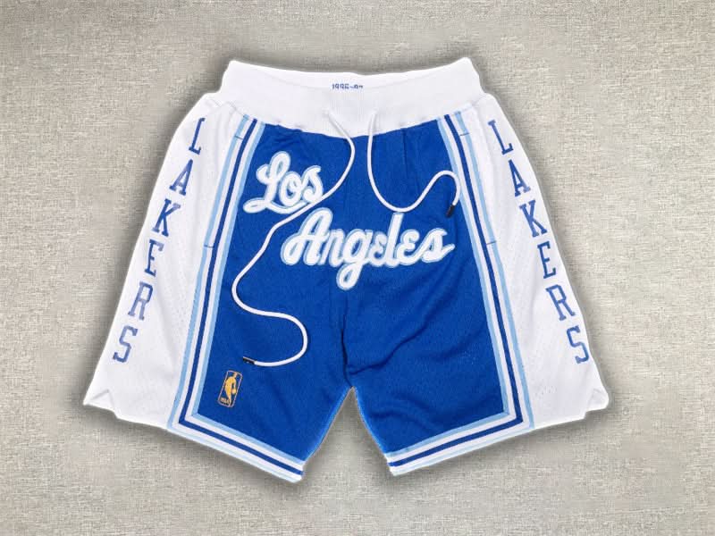 מכנסיי ג׳אסט דון לוס אנג׳לס לייקרס בצבע כחול לבן - TheFutbolistaCloset