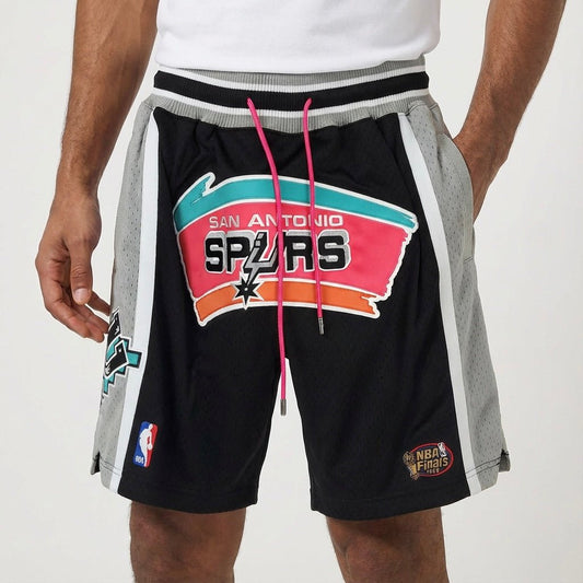 מכנסיי ג׳אסט דון סאן אנטוניו ספרס בצבע שחור אפור - TheFutbolistaCloset