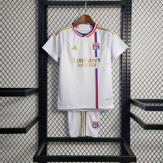 Olympique Lyonnais 23/24 Home Kids Set - TheFutbolistaCloset