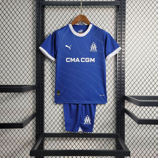 Olympique Marseille 23/24 Away Kids Set - TheFutbolistaCloset