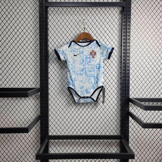 Portugal Euros 2024 Away Babies Body Shirt - TheFutbolistaCloset