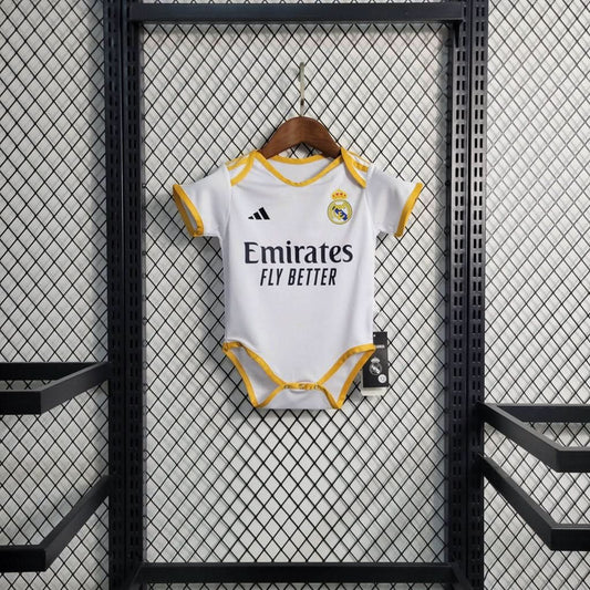 Real Madrid 23/24 Home Babies Body Shirt - TheFutbolistaCloset