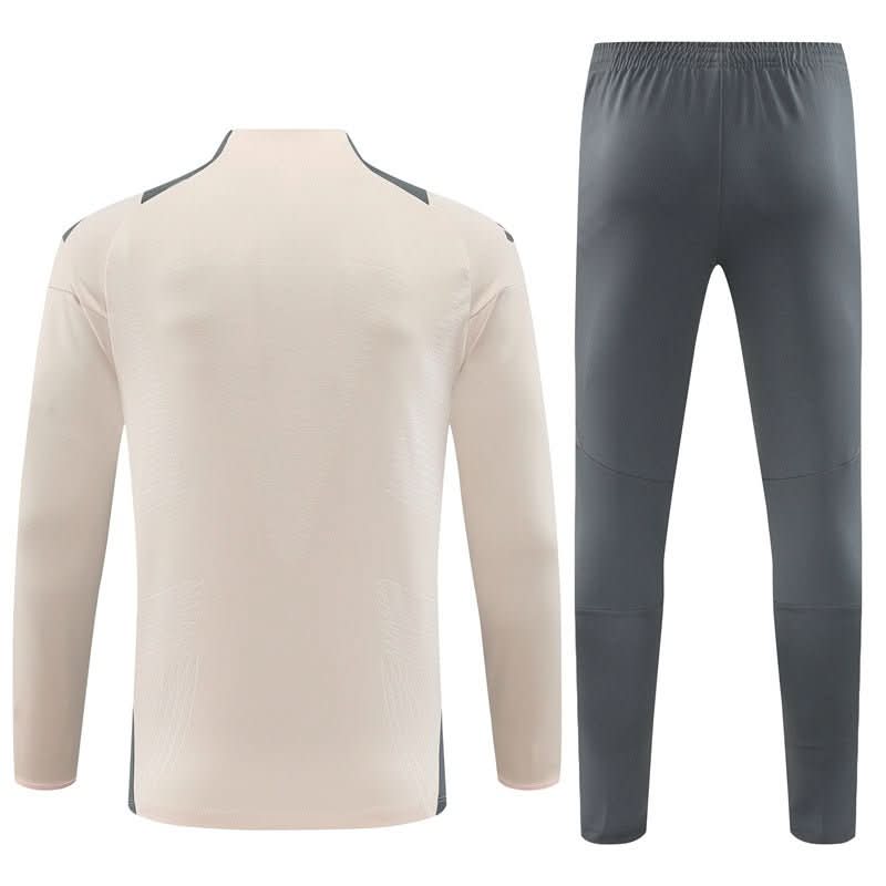 Real Madrid 24/25 Cream & Grey Training Set - TheFutbolistaCloset