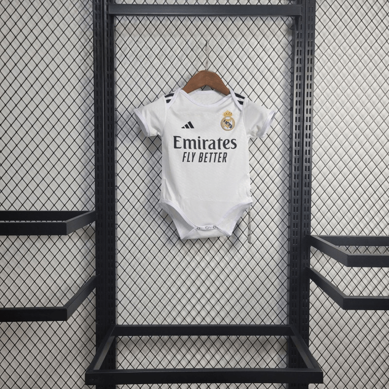 Real Madrid 24/25 Home Babies Body Shirt - TheFutbolistaCloset