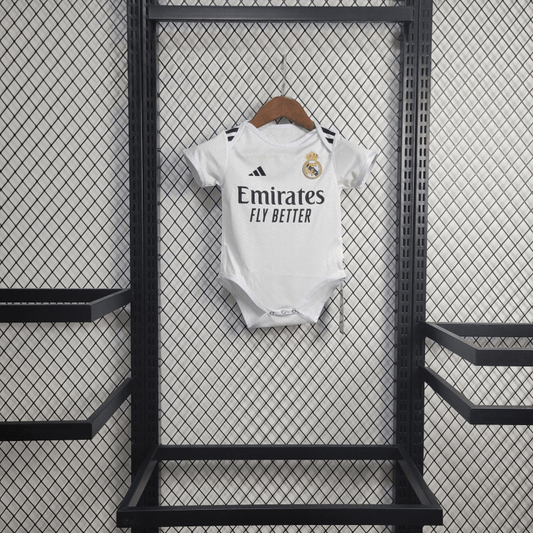 Real Madrid 24/25 Home Babies Body Shirt - TheFutbolistaCloset