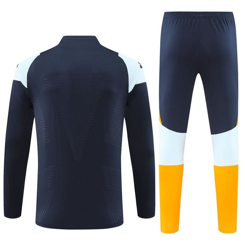 Real Madrid 24/25 Navy & Orange Training Set - TheFutbolistaCloset
