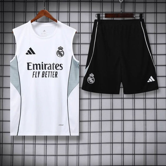 Real Madrid 25/26 White Training Shirt - TheFutbolistaCloset