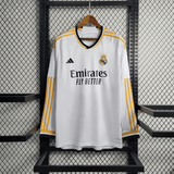Real Madrid Home Shirt Long Sleeve - TheFutbolistaCloset