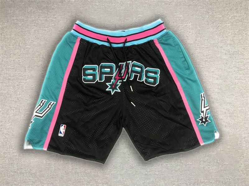 San Antonio Spurs Just Don Black Shorts - TheFutbolistaCloset