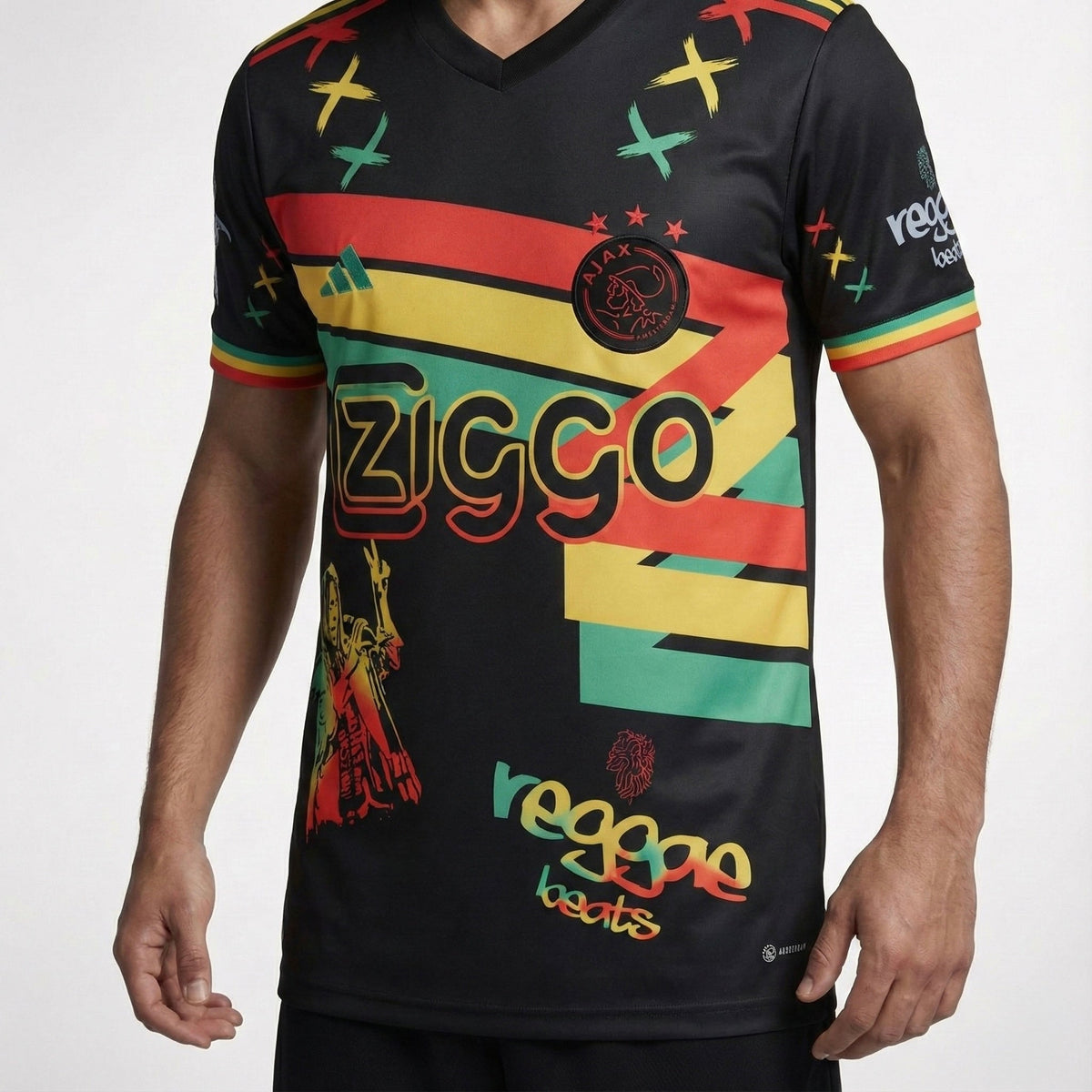 חולצת אייאקס אמסטרדם מהדורת בוב מארלי - TheFutbolistaCloset