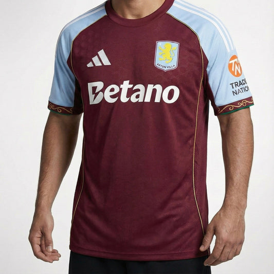 חולצת משחק רשמית אסטון וילה בית 25/26 - TheFutbolistaCloset