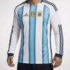 חולצת משחק בית נבחרת ארגנטינה שרוול ארוך מונדיאל 2026