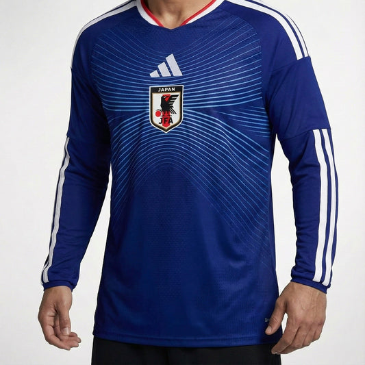 חולצת משחק רשמית בית נבחרת יפן שרוול ארוך מונדיאל 2026 - TheFutbolistaCloset
