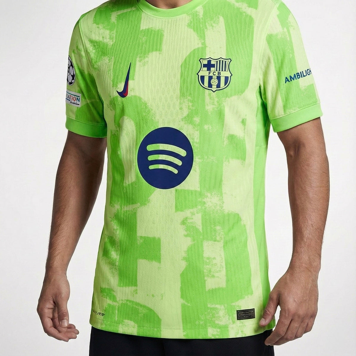 חולצת משחק רשמית ברצלונה שלישית 24/25 לוגו קצר - TheFutbolistaCloset