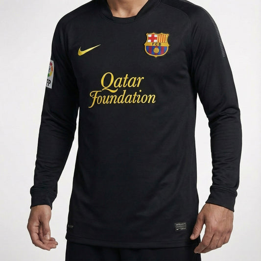 חולצת משחק ברצלונה חוץ 11/12 שרוול ארוך - TheFutbolistaCloset