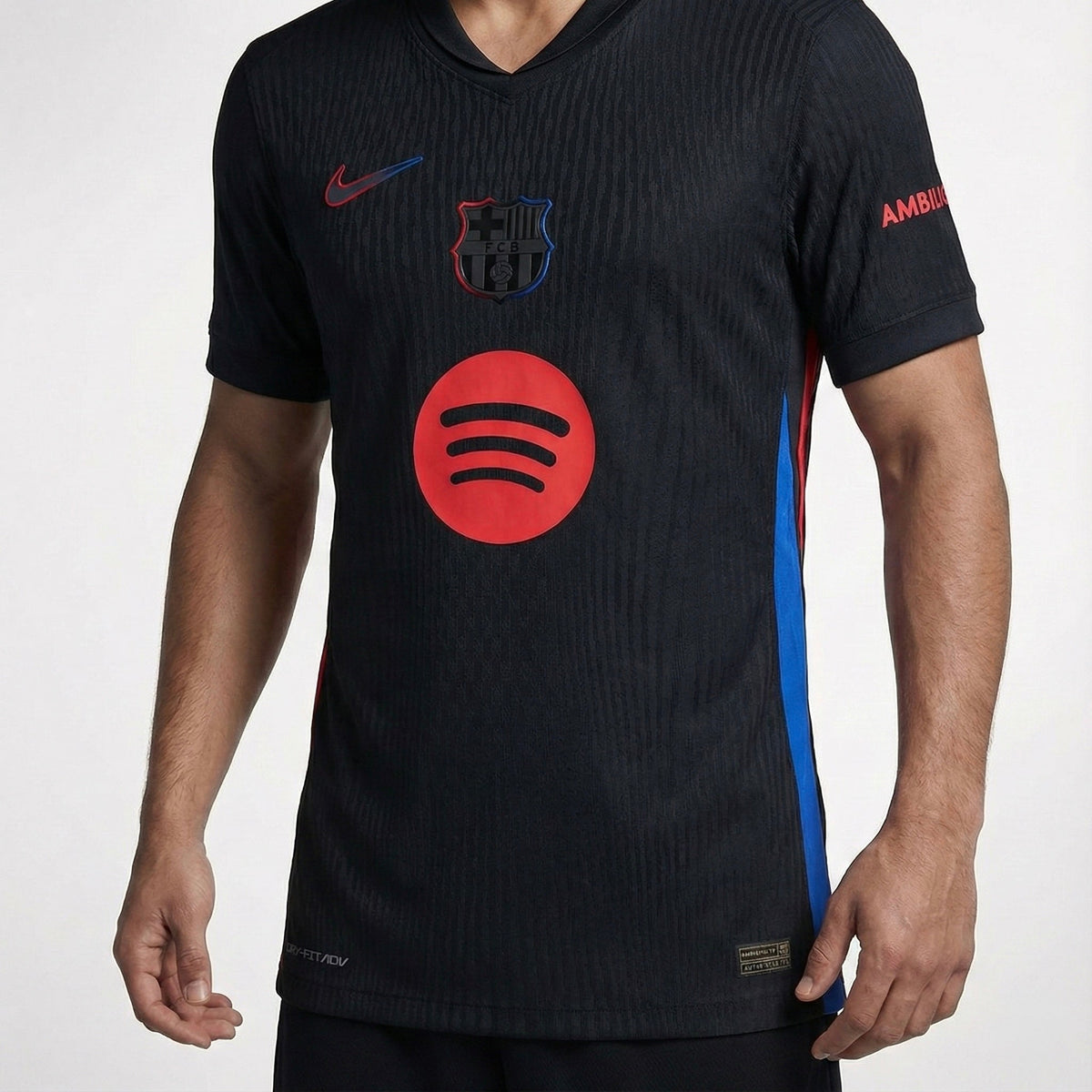 חולצת משחק רשמית ברצלונה חוץ 24/25 לוגו קצר - TheFutbolistaCloset