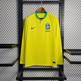 חולצת משחק ברזיל בית 2022 שרוול ארוך - TheFutbolistaCloset