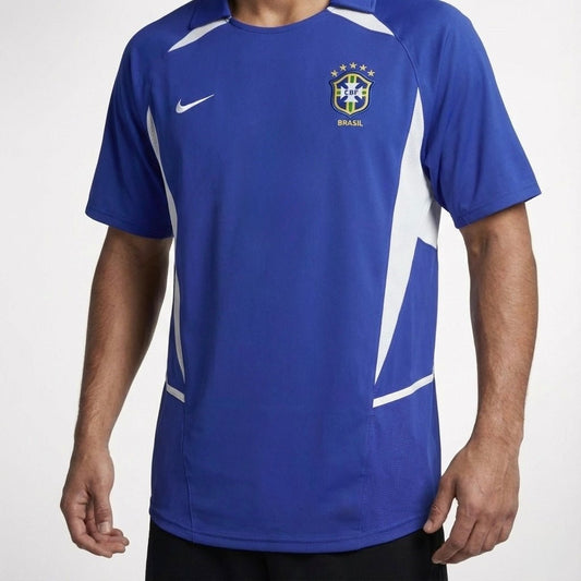 חולצת משחק ברזיל חוץ 2002 - TheFutbolistaCloset
