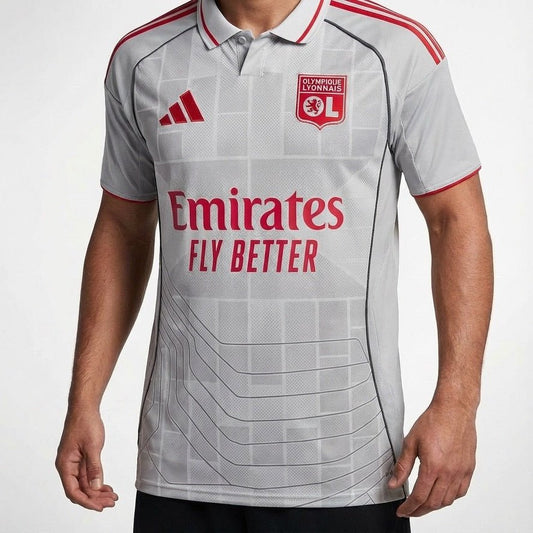 חולצת משחק רשמית ליון שלישית 25/26 - TheFutbolistaCloset