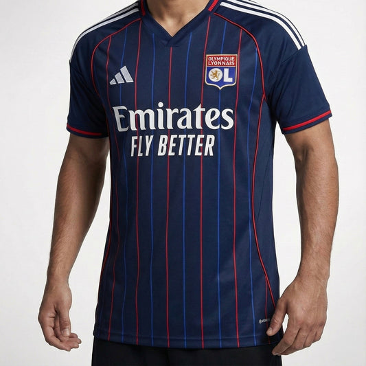 חולצת משחק רשמית ליון חוץ 25/26 - TheFutbolistaCloset